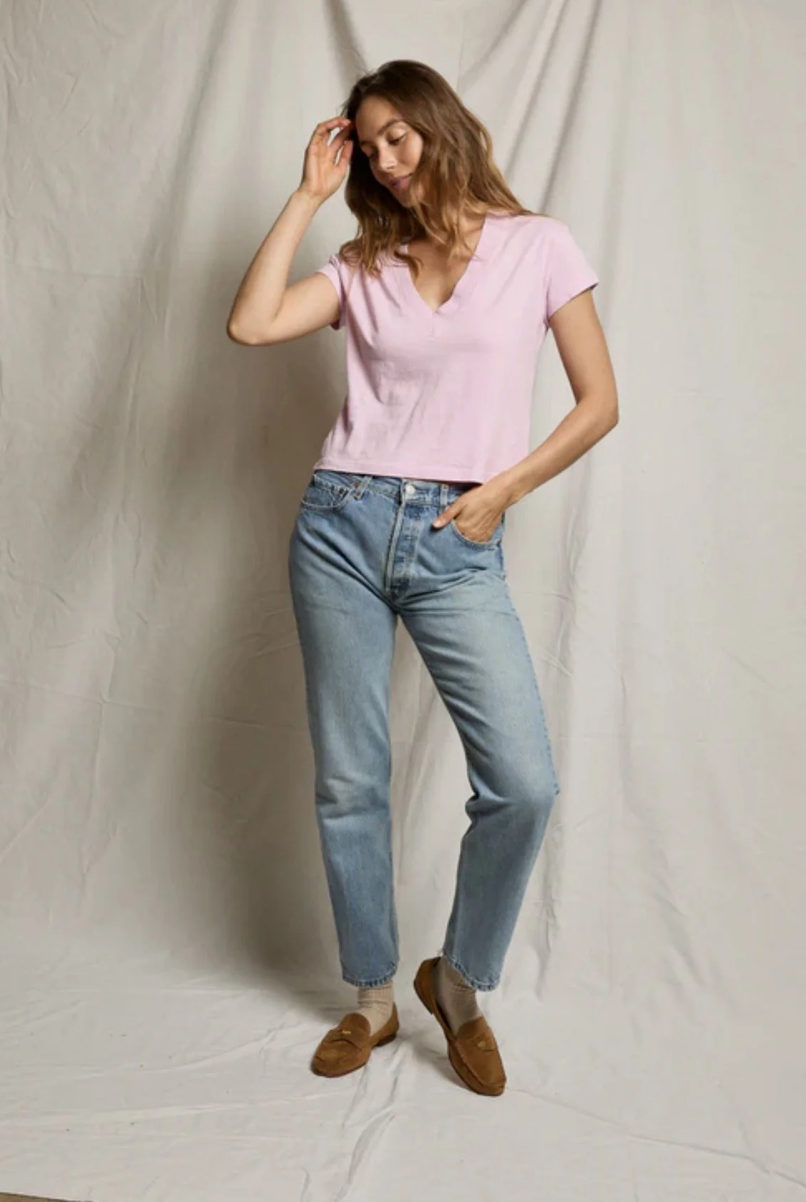 Perfect White Tee Alanis V-Neck Tee