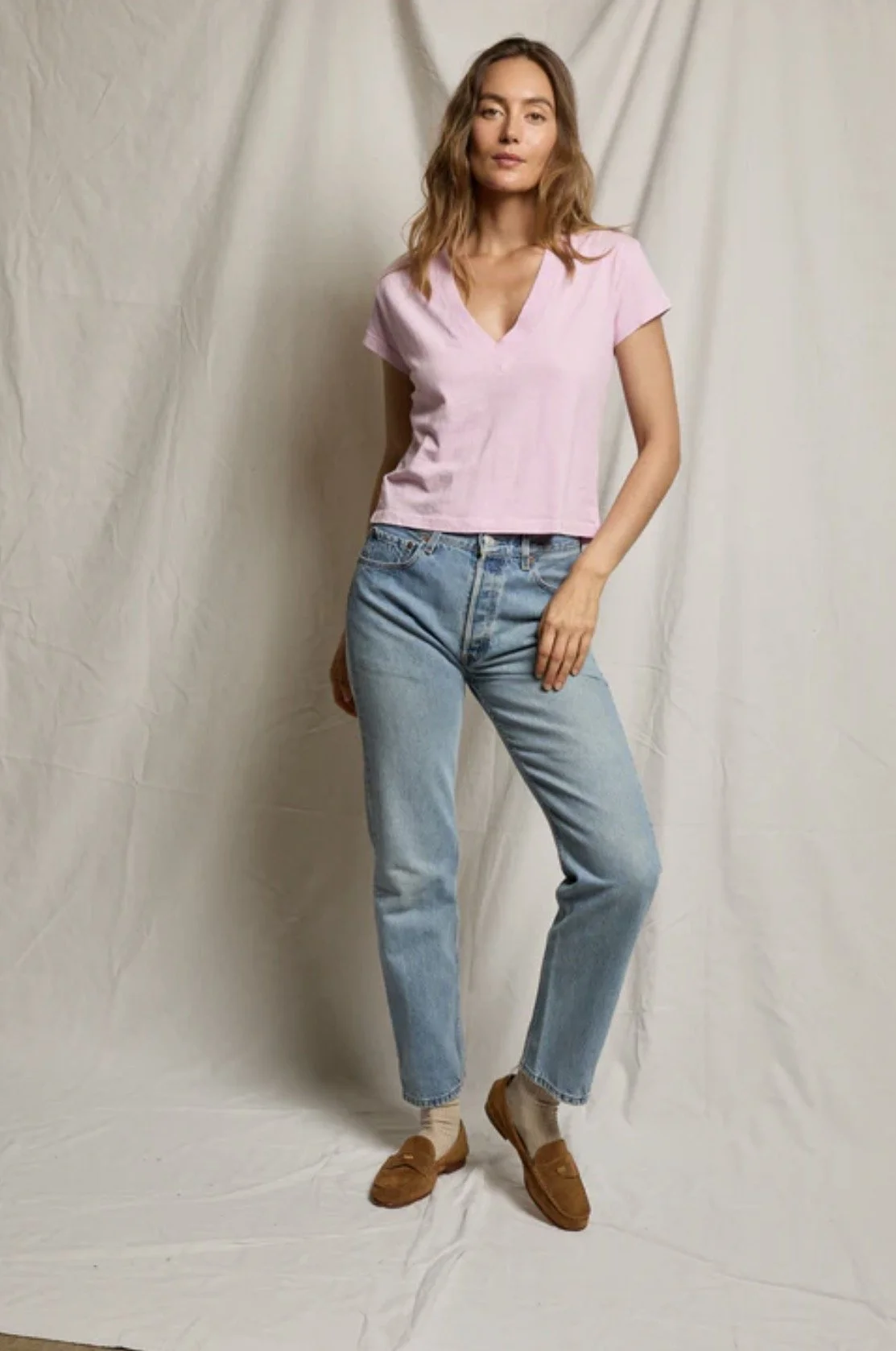 Perfect White Tee Alanis V-Neck Tee