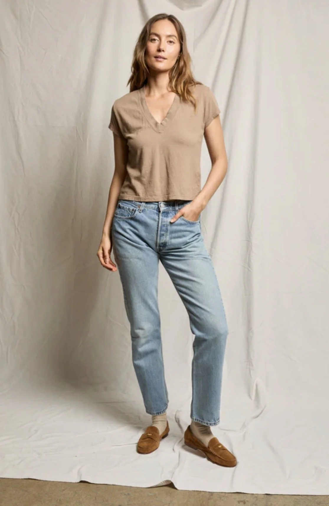 Perfect White Tee Alanis V-Neck Tee