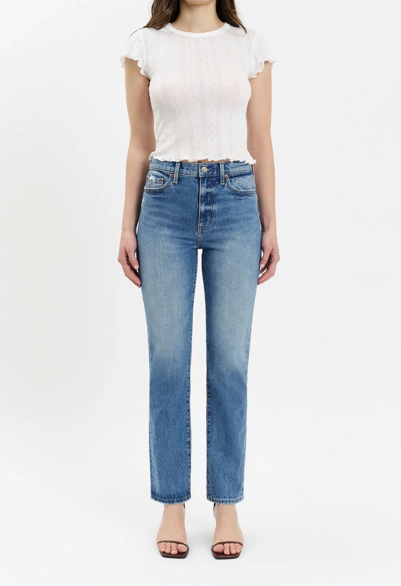 Daze Smarty Pants High Rise Slim Straight