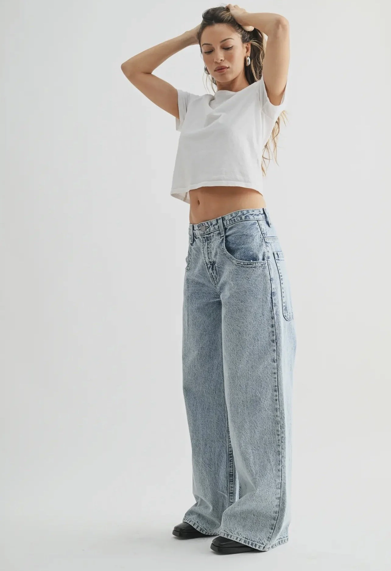 JBD Evan Mid Rise Baggy Straight