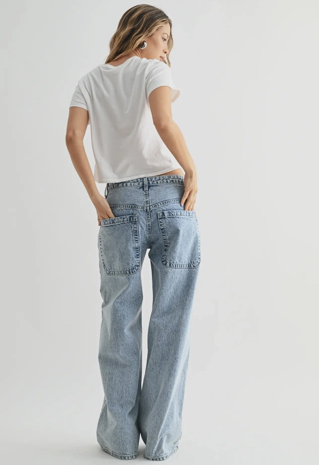 JBD Evan Mid Rise Baggy Straight