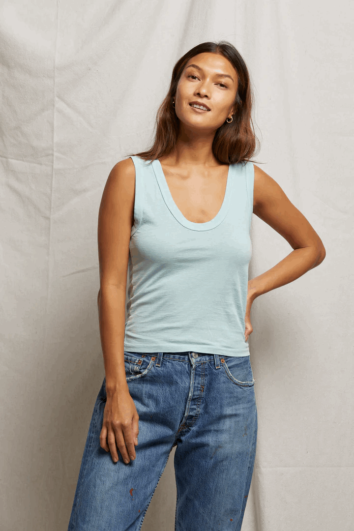 Perfect White Tee Khara Binded Tank