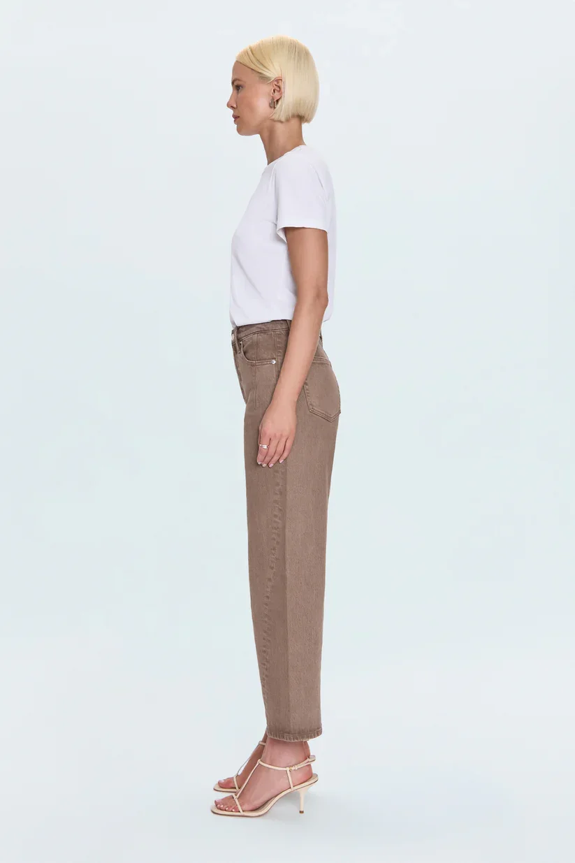 Pistola Kyra Ankle High Rise Bowed Wide Leg