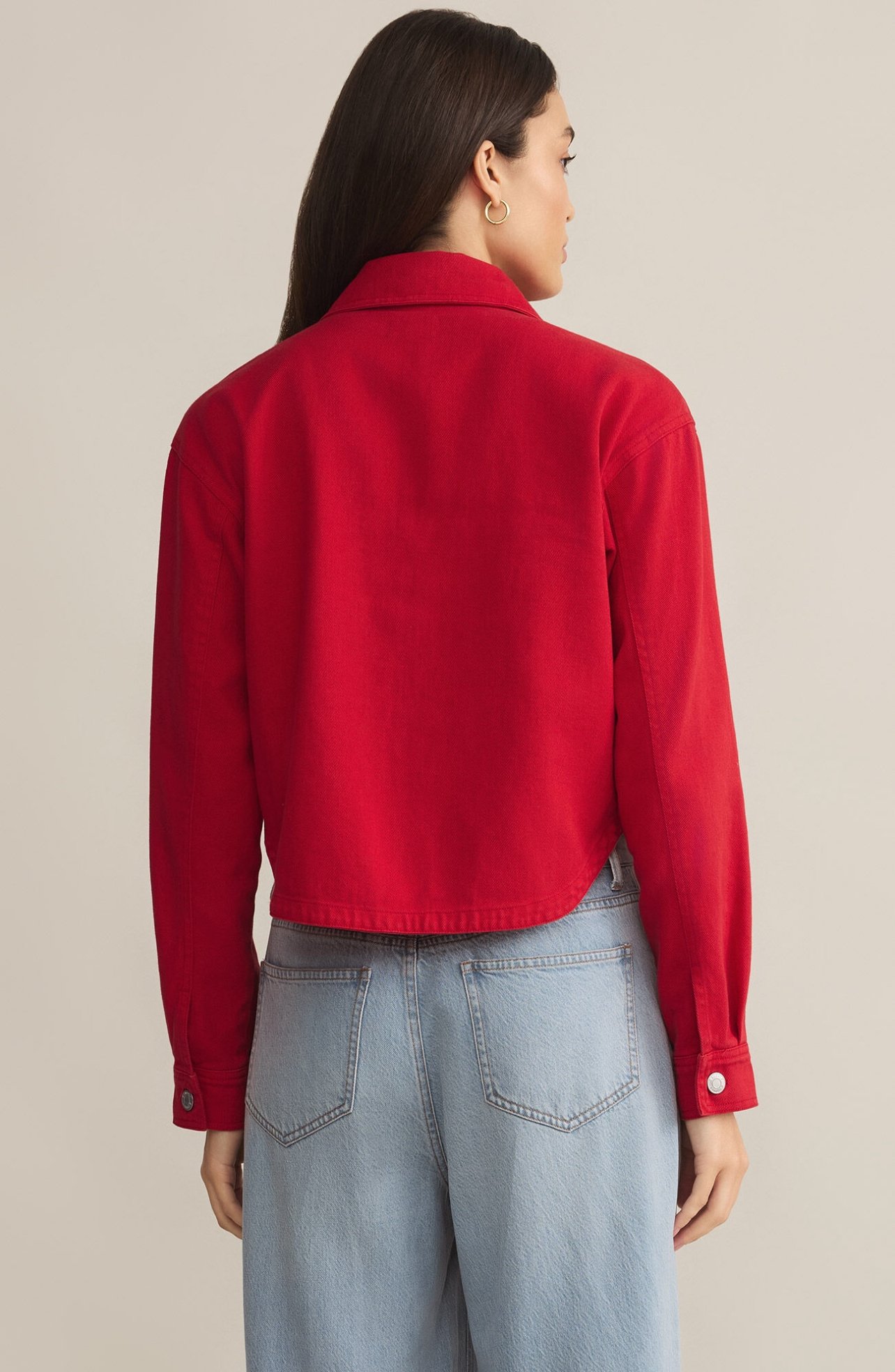 Z Supply All Day Cropped Denim Jacket