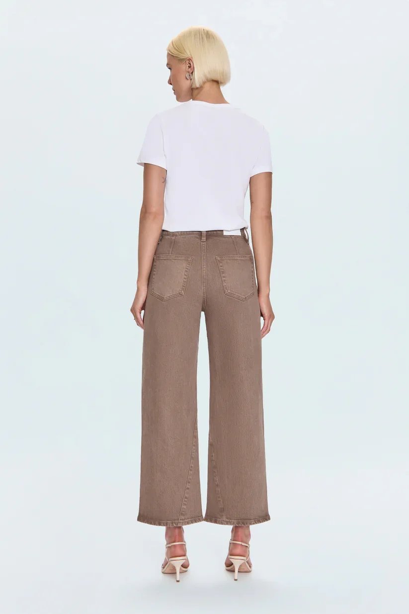 Pistola Kyra Ankle High Rise Bowed Wide Leg