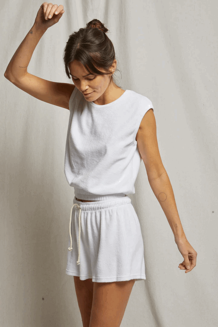 Perfect White Tee Ellie Terry Banded Tank