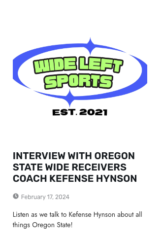Day of Event Podcast Interview w/Kefense Hynson (WideLeftSports) 