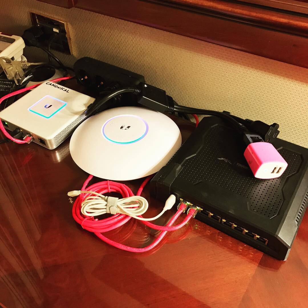 The solution that allows me to use my ChromeCast in my hotel room might be a bit...overkill. 😂 #ubiquiti #unifi