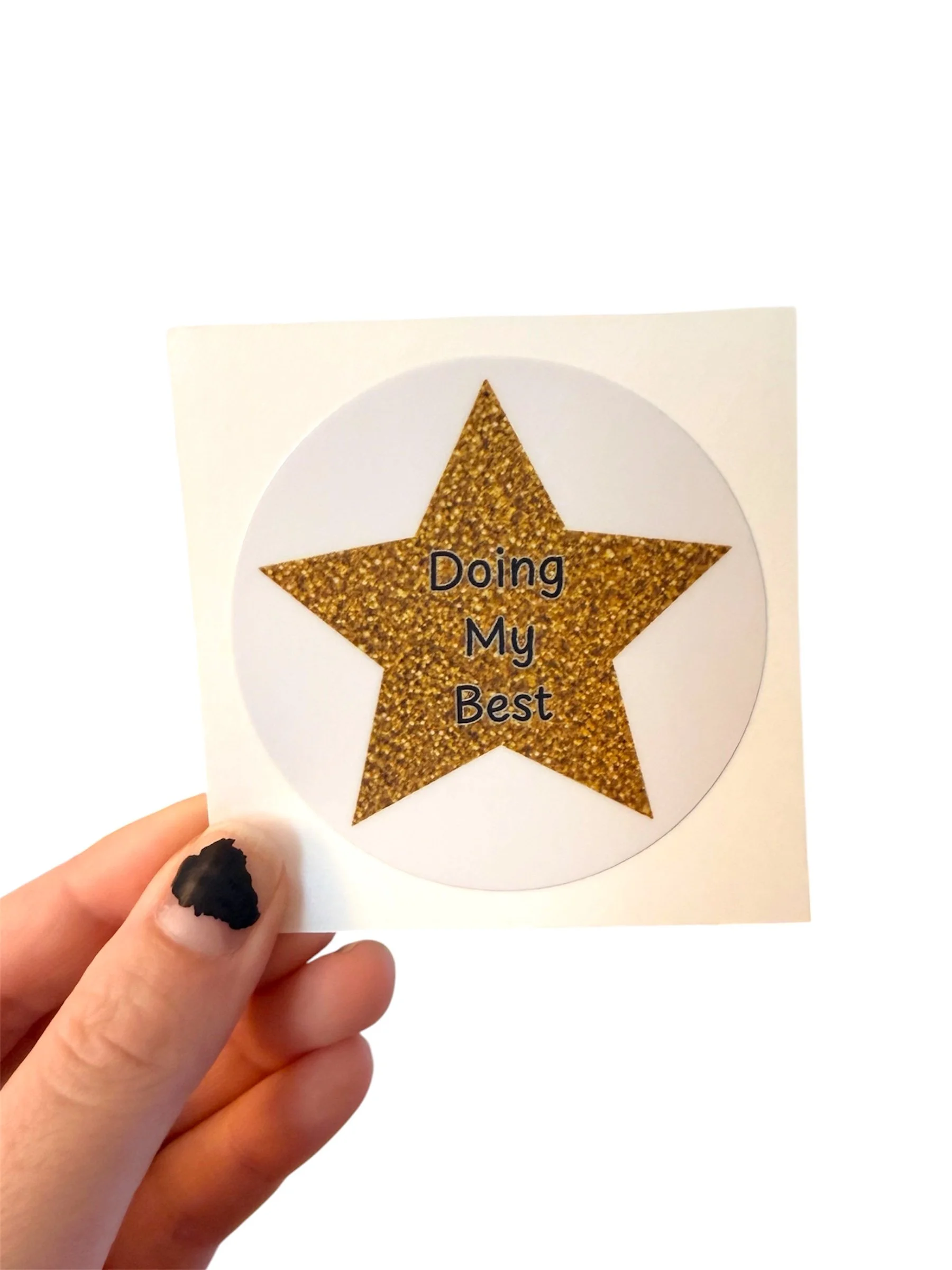 Doing My Best Sticker