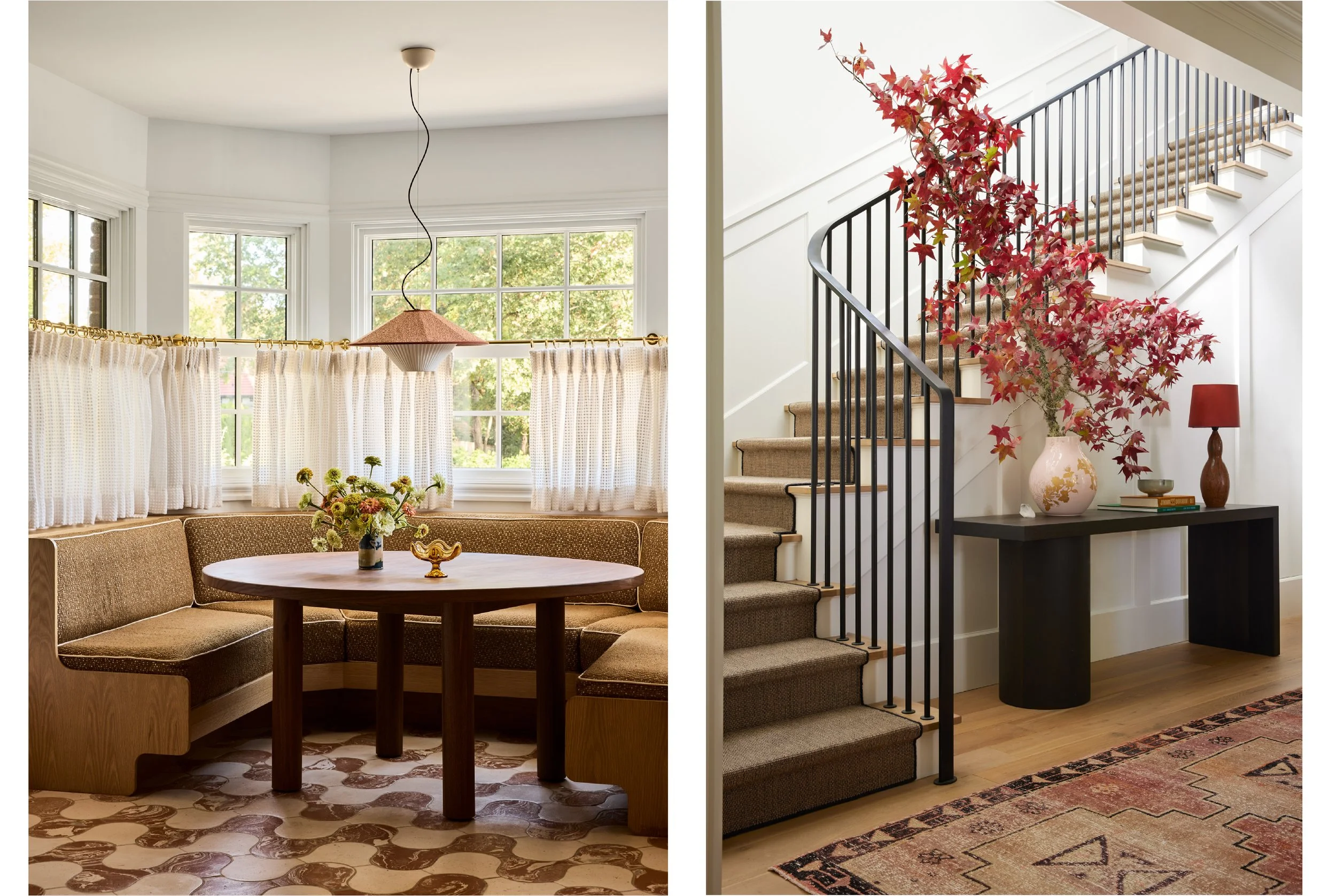 Left Image: Designer: Another Human | Photographer Nicole Franzen | Press: Elle Decor | Right Image Designer: Redmond Aldrich Design | Photographer: Laura Resen | Stylist: Yedda Morrison | Press: Domino
