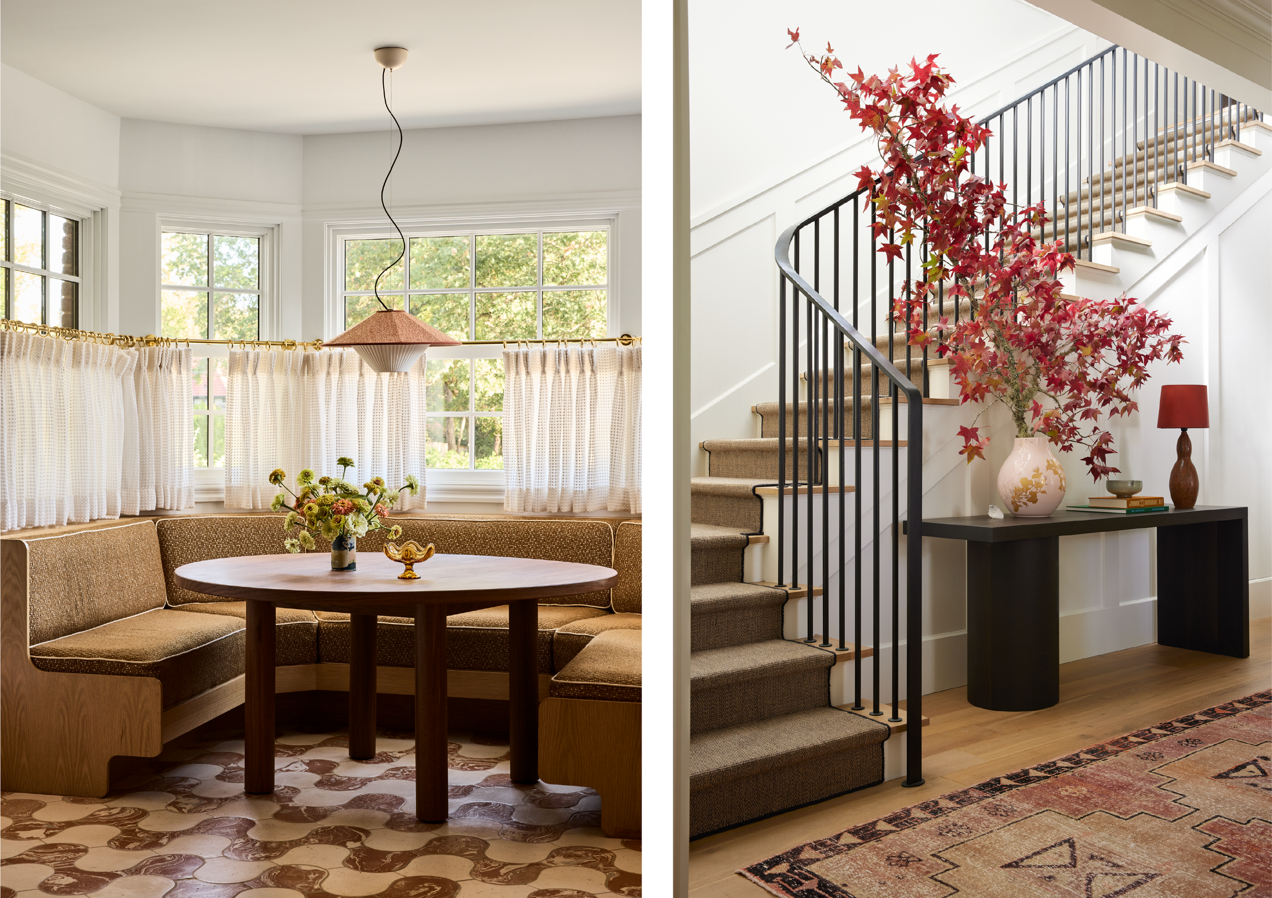 Left Image: Designer: Another Human | Photographer Nicole Franzen | Press: Elle Decor | Right Image Designer: Redmond Aldrich Design | Photographer: Laura Resen | Stylist: Yedda Morrison | Press: Domino