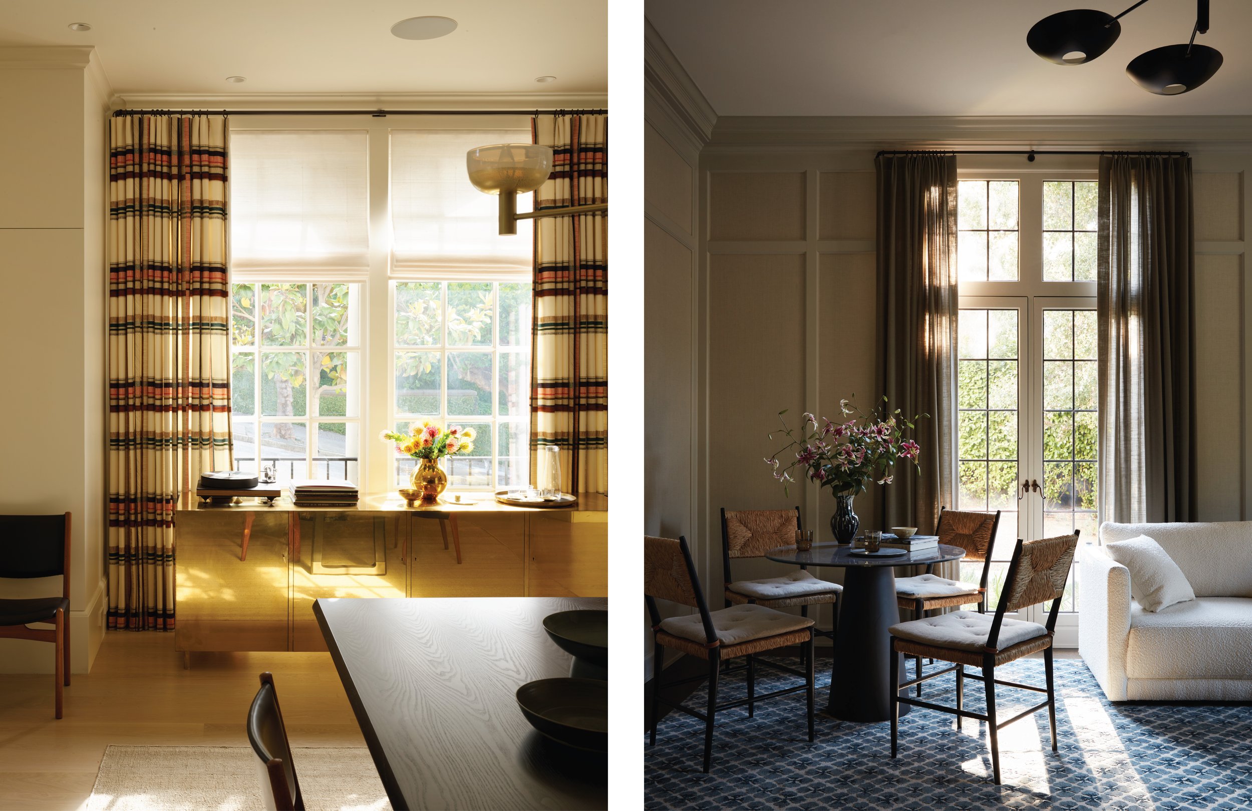 Left Image: Designer: Redmond Aldrich | Photographer: Matthew Millman | Stylist: Yedda Morrison Right Image: Designer: Catherine Kwong | Photographer: Tim Lenz | Stylist: Yedda Morrison