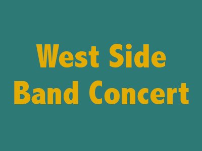 West Side Band Winter Concert 2026