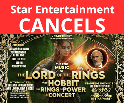 The Music of Hans Zimmer &amp; Others AND The Music of Lord of the Rings *CANCELLED*
