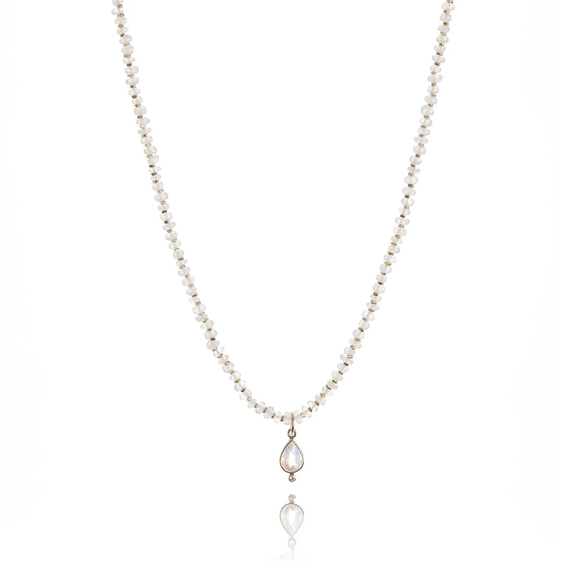Moonstone Tear Necklace - Hawaii Jewelry