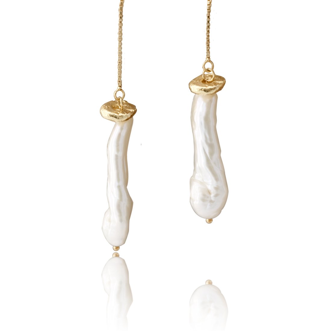 BIWA DROP EARRINGS