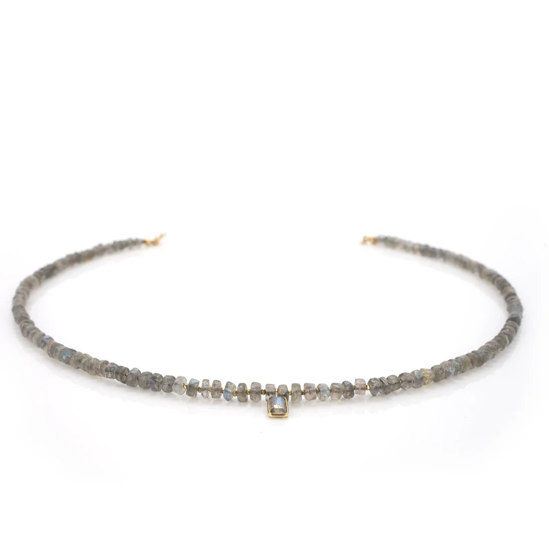 LABRADORITE HEISHI NECKLACE
