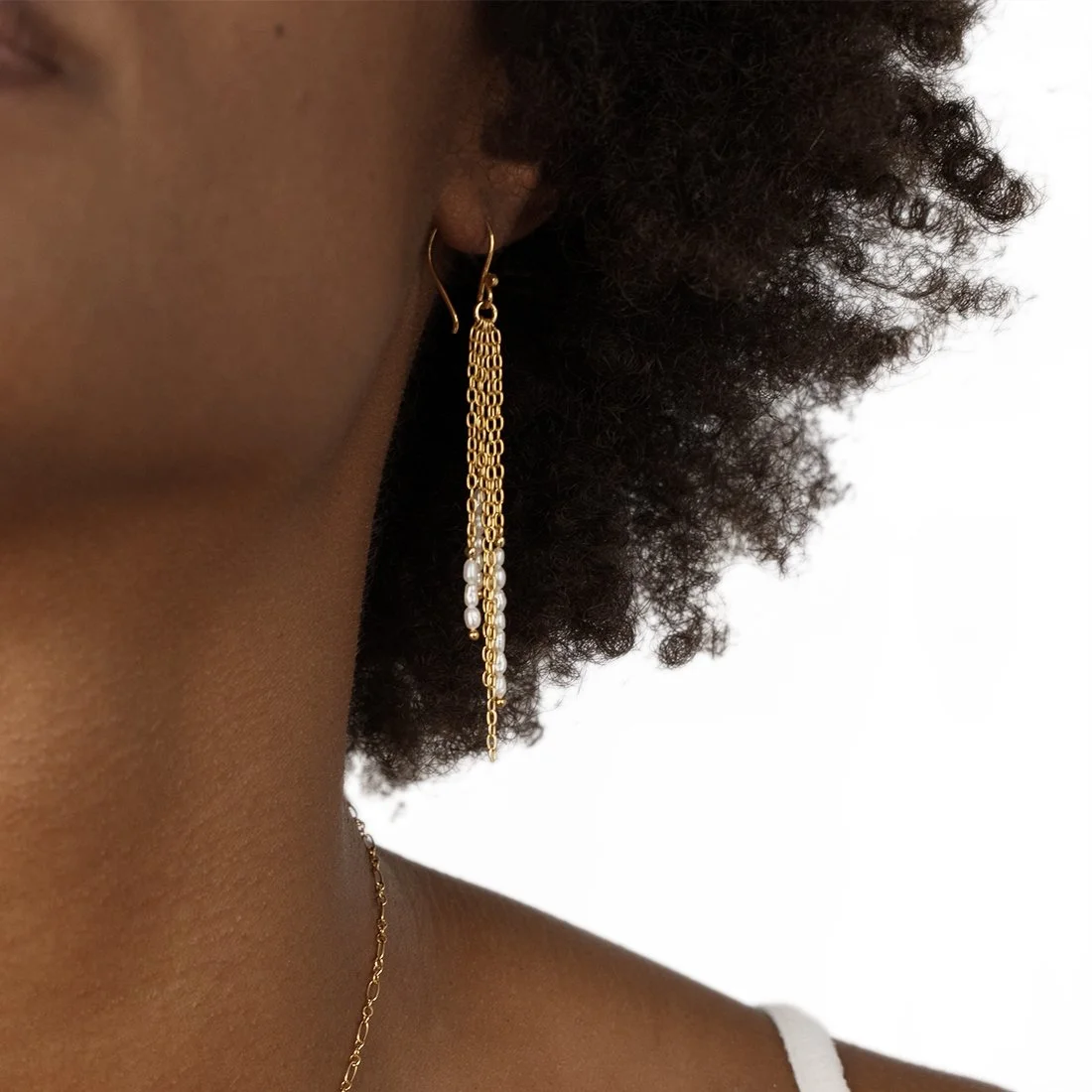 RICE PEARL CHAIN FALL