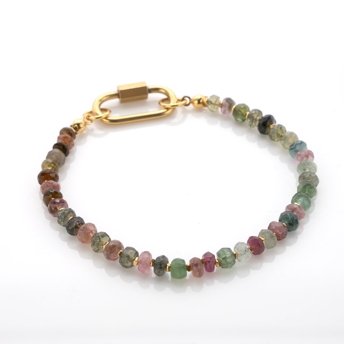 WATERMELON TOURMALINE BRACELET