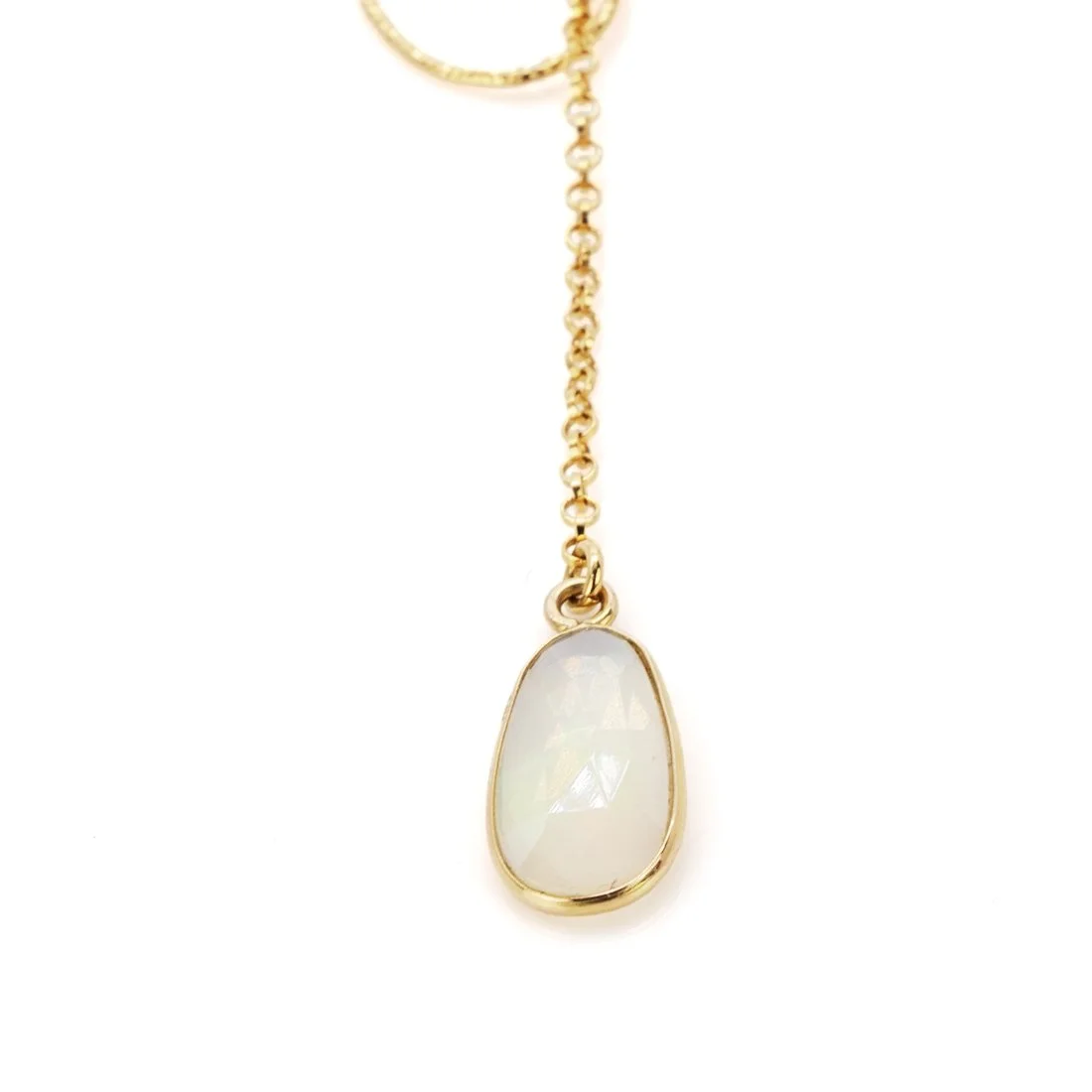 Opal Chain Drop Necklace- Hawaii Jewelry