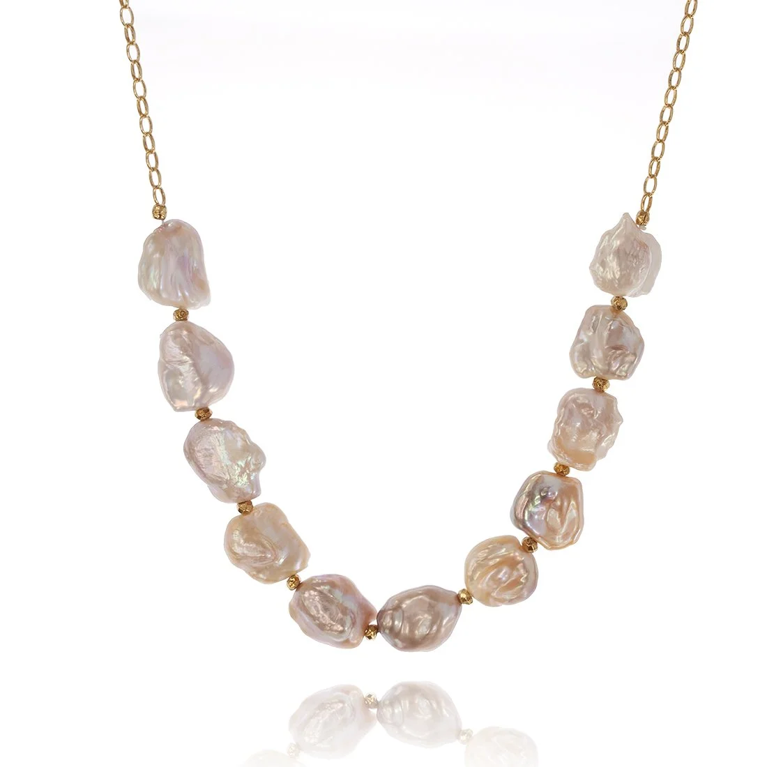 Purple Collar Keshi Necklace - Hawaii Jewelry