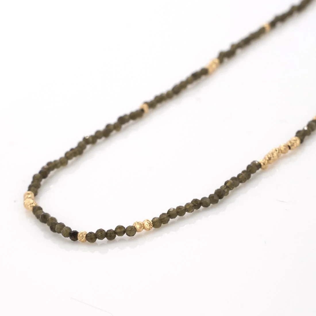 18K Gold Cats Eye Necklace - Hawaii Jewelry