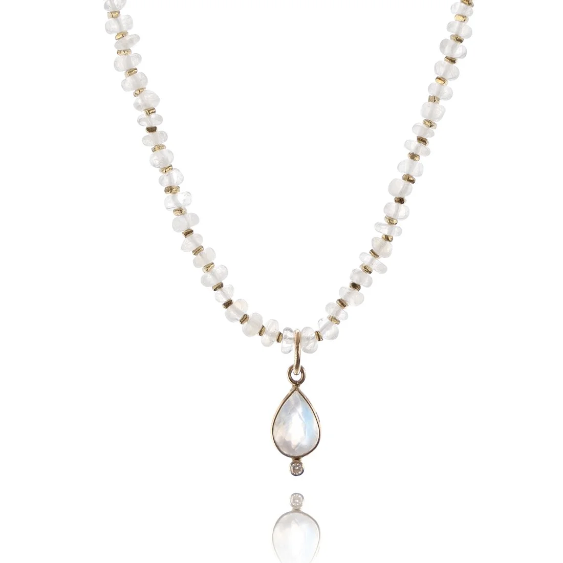 Moonstone Tear Necklace - Hawaii Jewelry