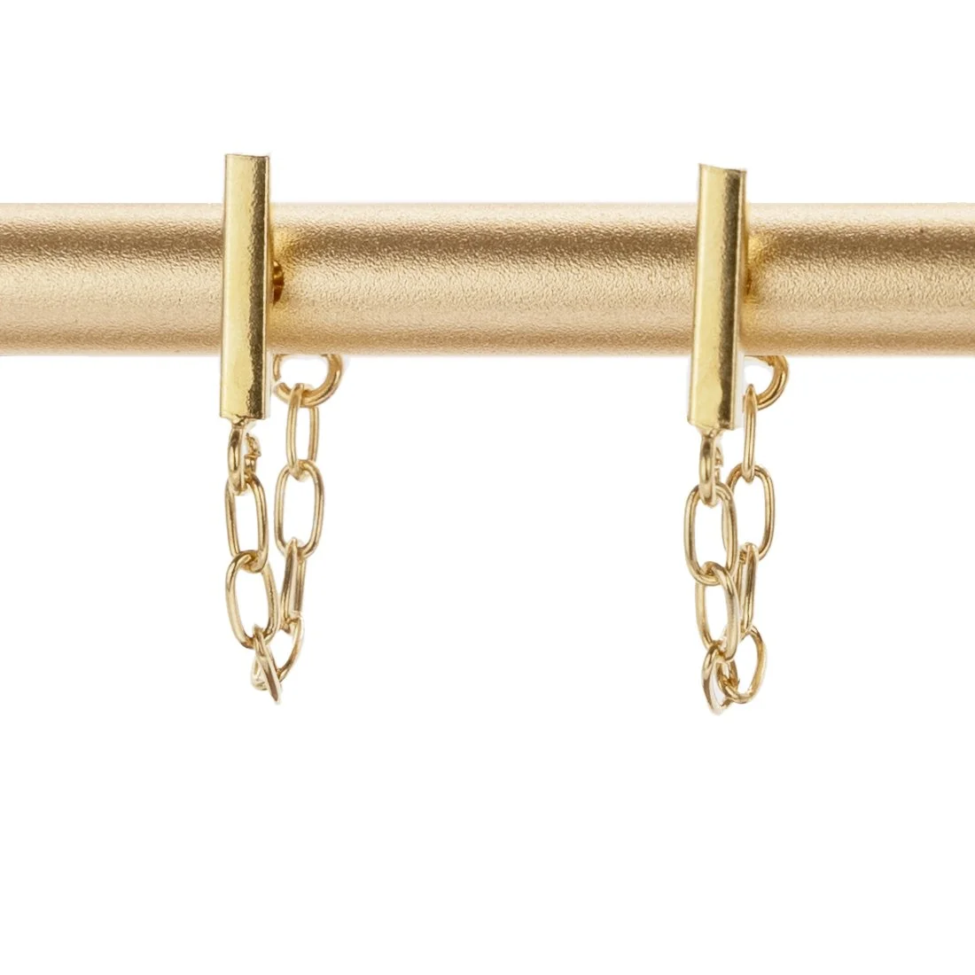 Chain Huggie Earrings - Hawaii Jewelry