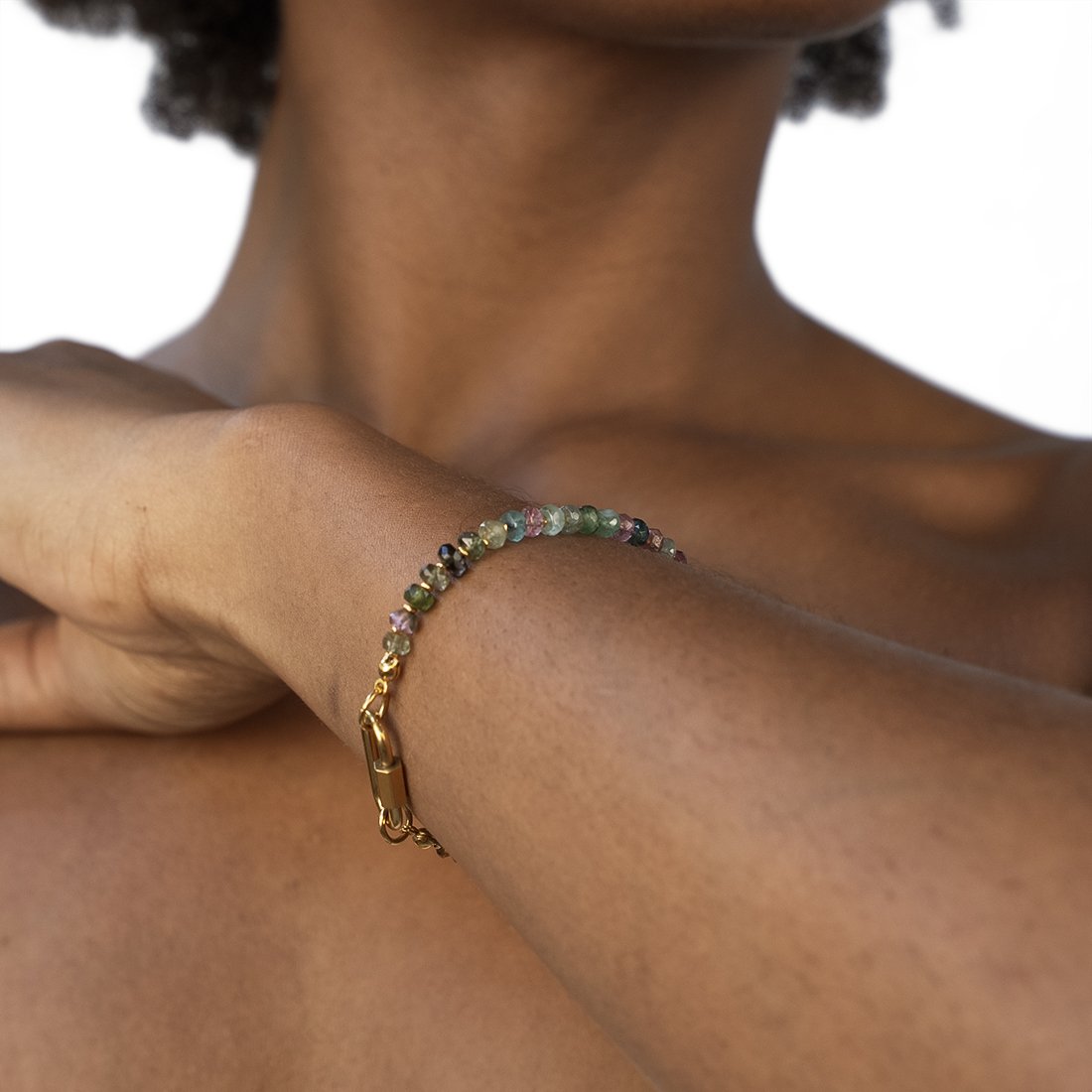 Watermelon Tourmaline Bracelet - Hawaii Jewelry