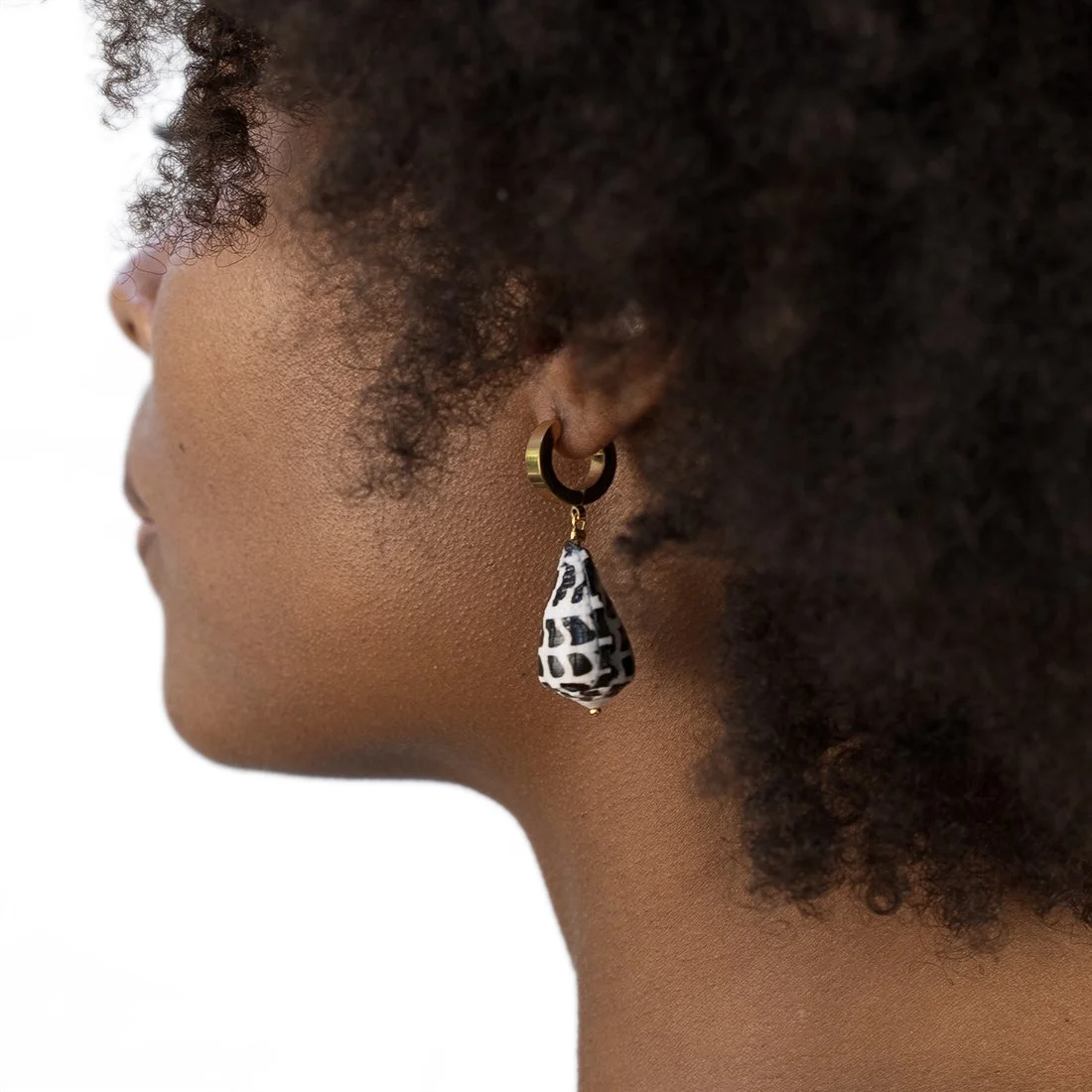 Hebrew Cone Huggie Earrings - Hawaii Jewelry