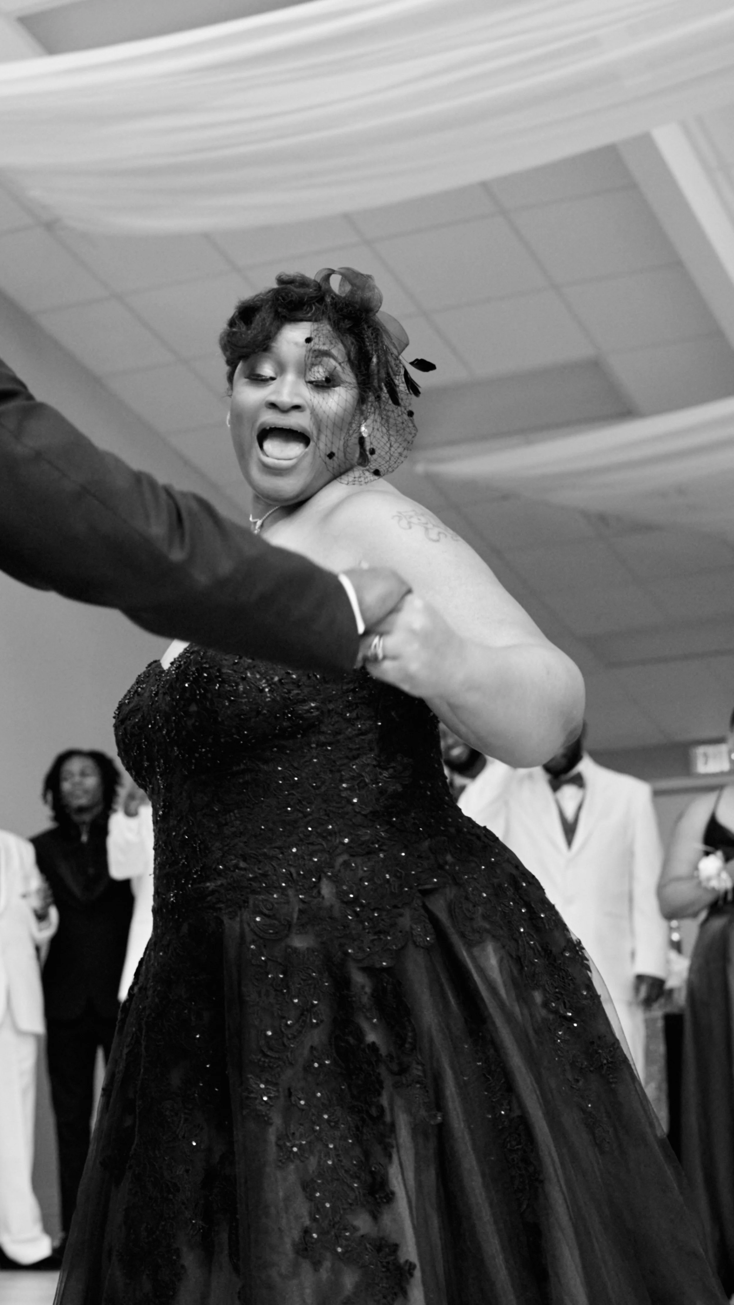 black and white wedding photography