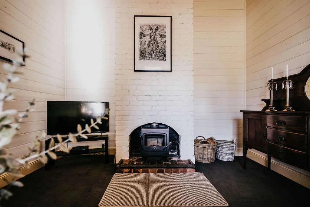 Fireplace in living room