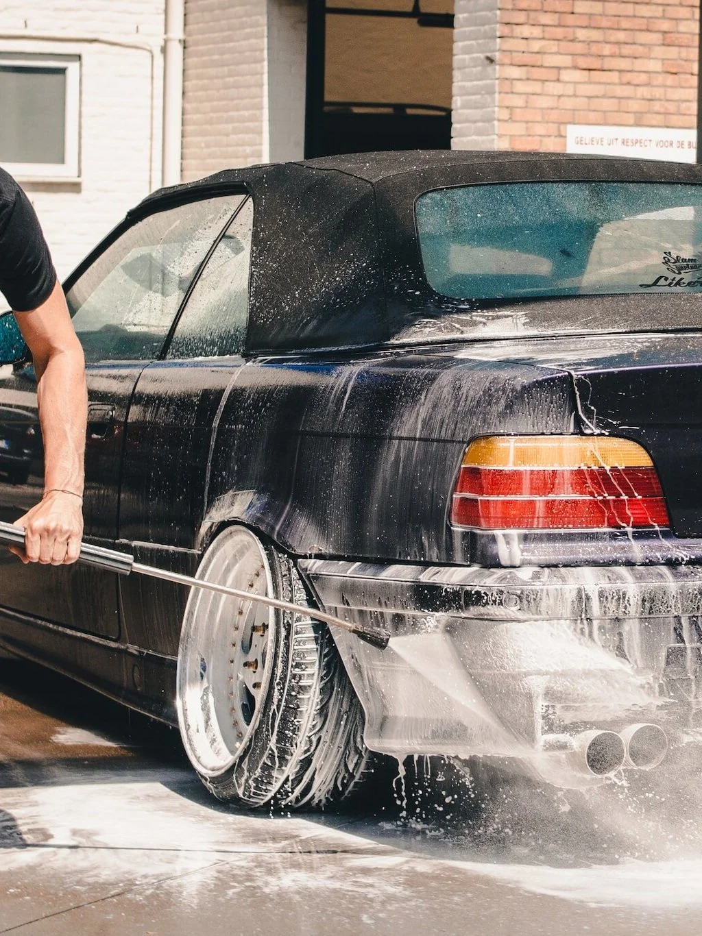 Don't wash your car in the sun