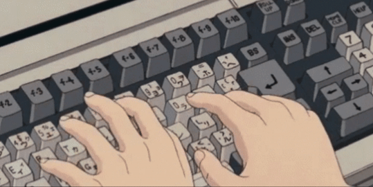 Macross Typing GIF - Macross Typing Fast - Discover & Share GIFs