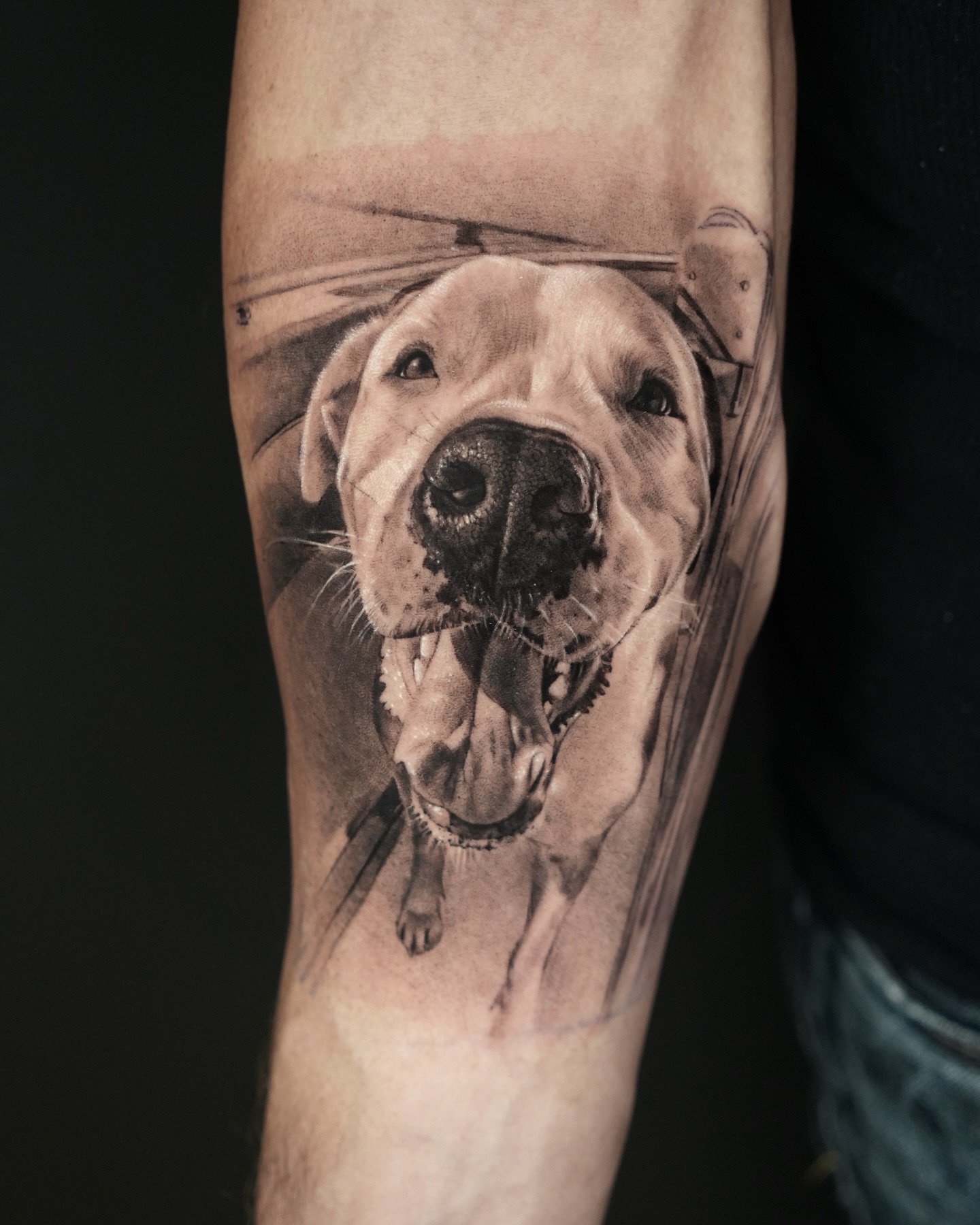Biiiig smile 😊 

Inquiry link is in bio 👆
Done at @dot.creativegroup, message me to guest with us!

#tattoo #dogtattoo #bestfriend #bigsmile #photorealism #microrealism #detailedtattoo #portraittattoo #nyc #nyctattoo #goldy #inked #skinart #pitbull