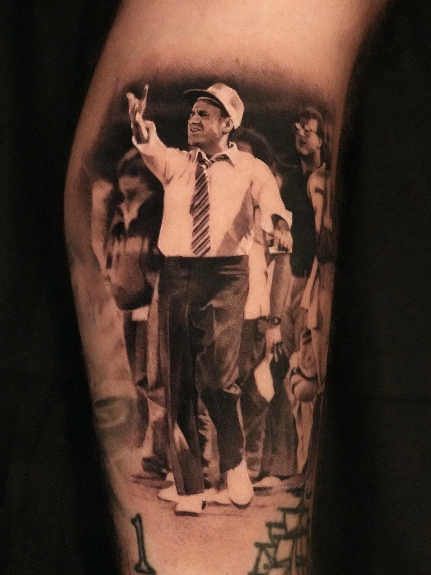 That was day 6.  Photo of his grandfather 
Inquiry link is in bio 🖤

#tattoo #photorealism #microrealism #detailedtattoo