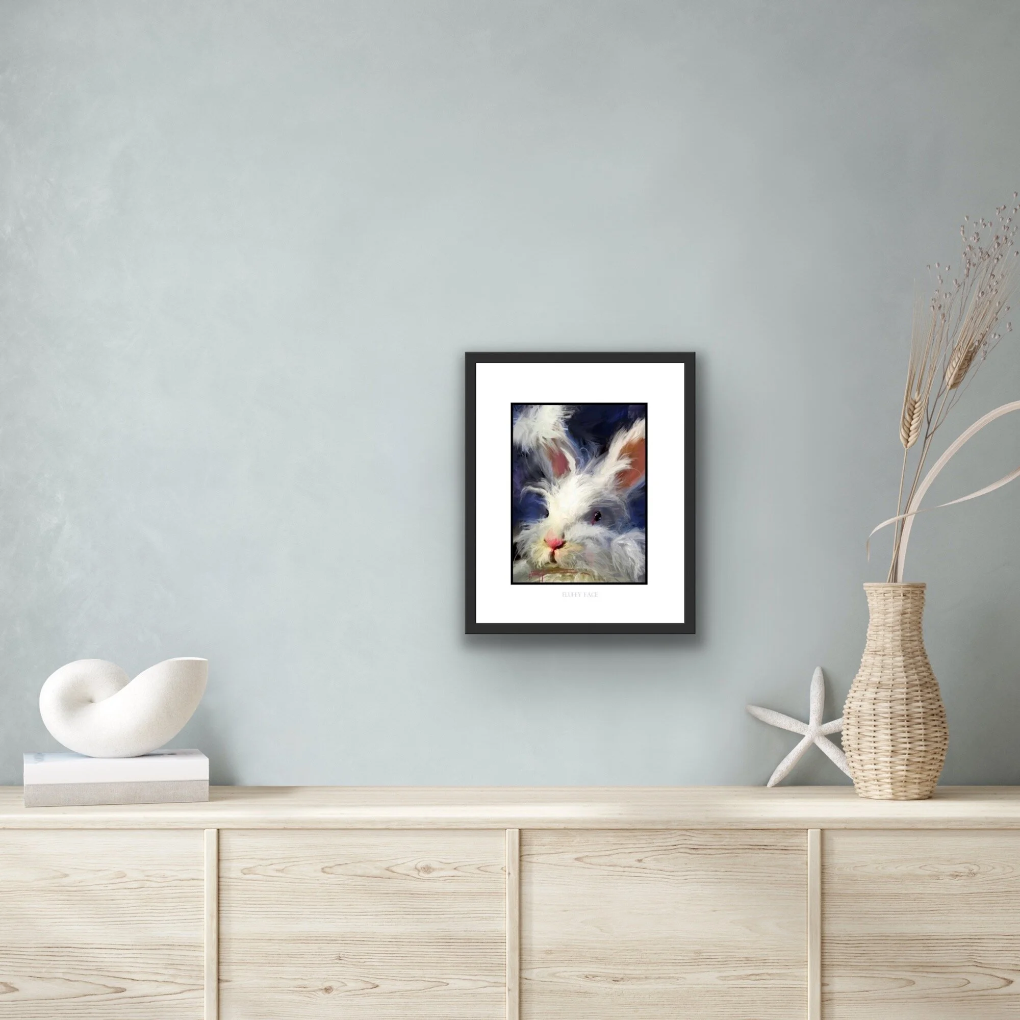 Fluffy Face Bunny Wall Art