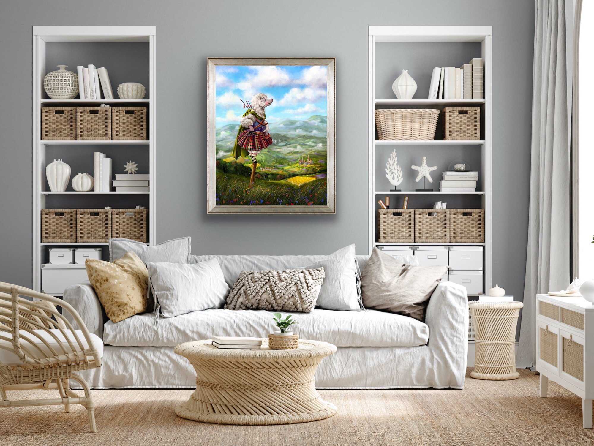 Homecoming Highlander Sheep Giclée Hygge Décor