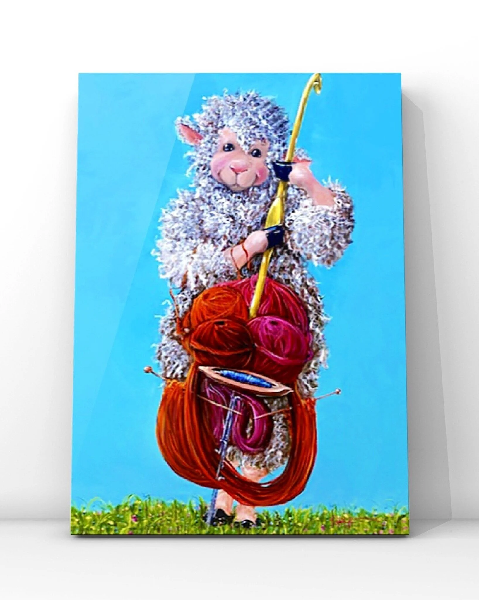 Heartstrings Fiber Art Print