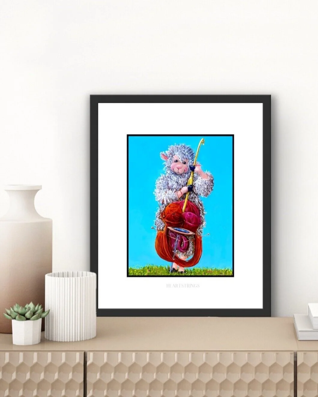 Music Instrument Cello Art Print Heartstrings
