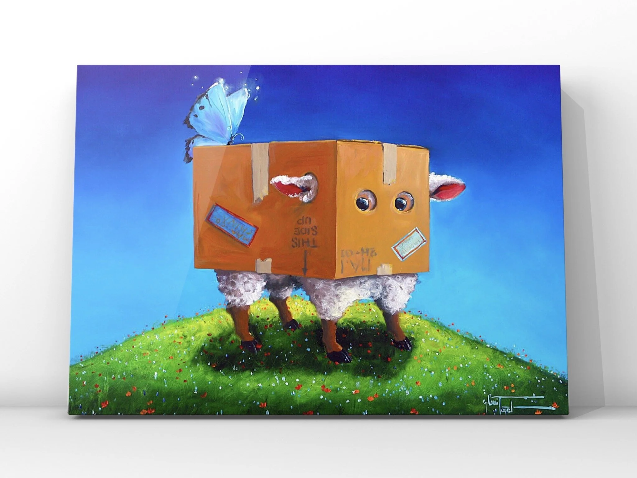 Thinking Outside the Box Canvas art