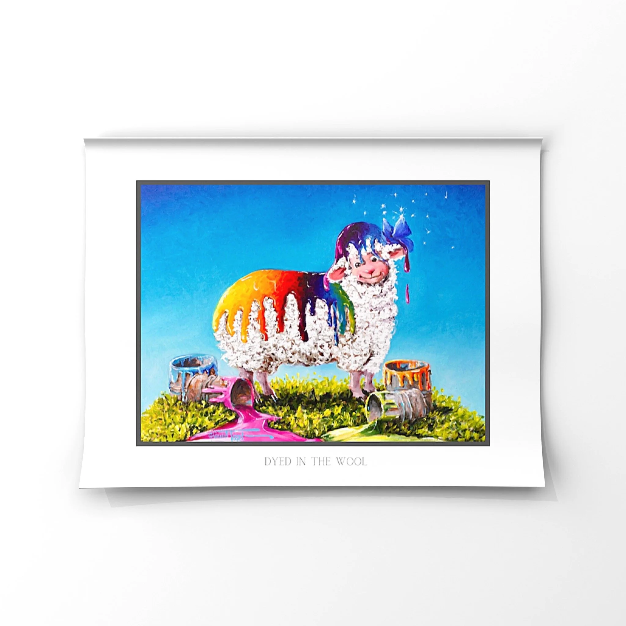 Dyed in the Wool Print Sheep Incognito Rainbow Colors