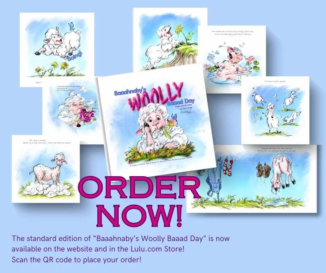 Baaahnaby Book Announcement Ad