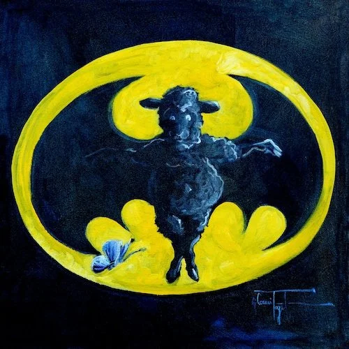 BatMaaah Sheep Incognito Art Print