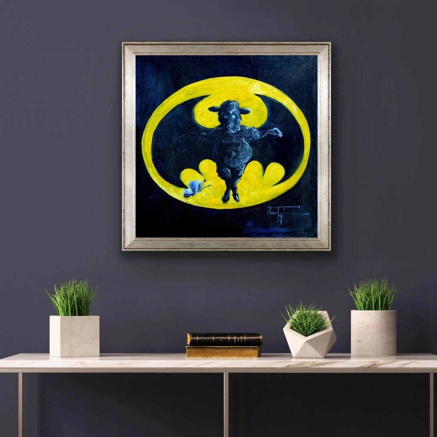 batmah canvas hand-embellished