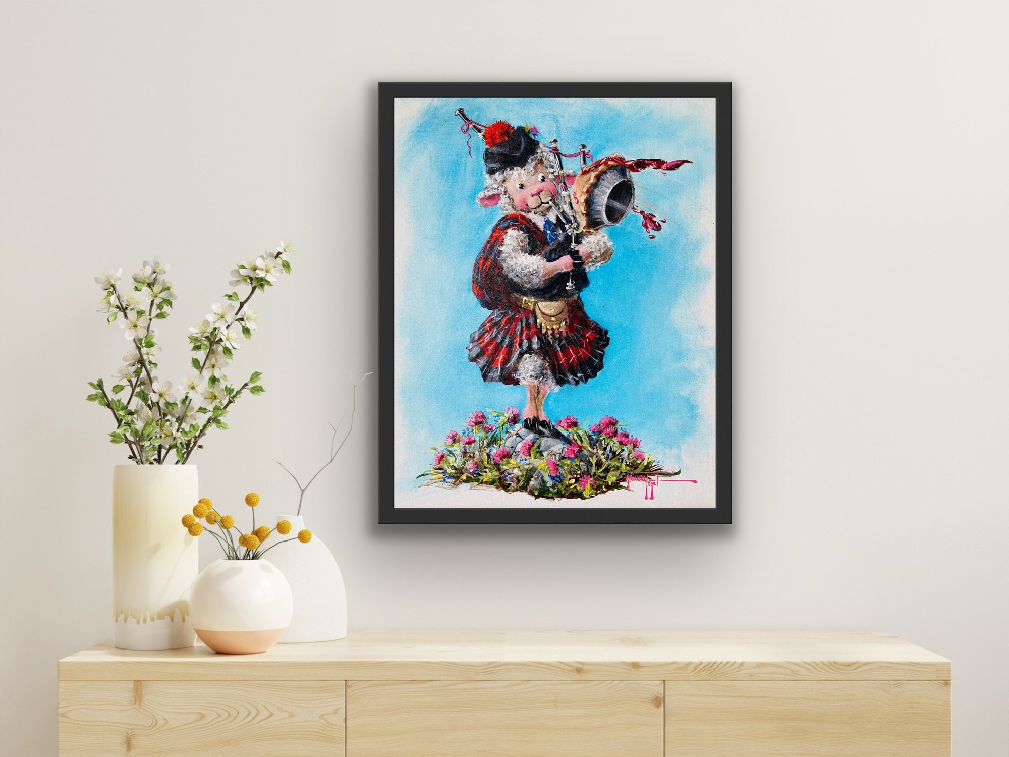 Original Pied Piper Painting Wall Art