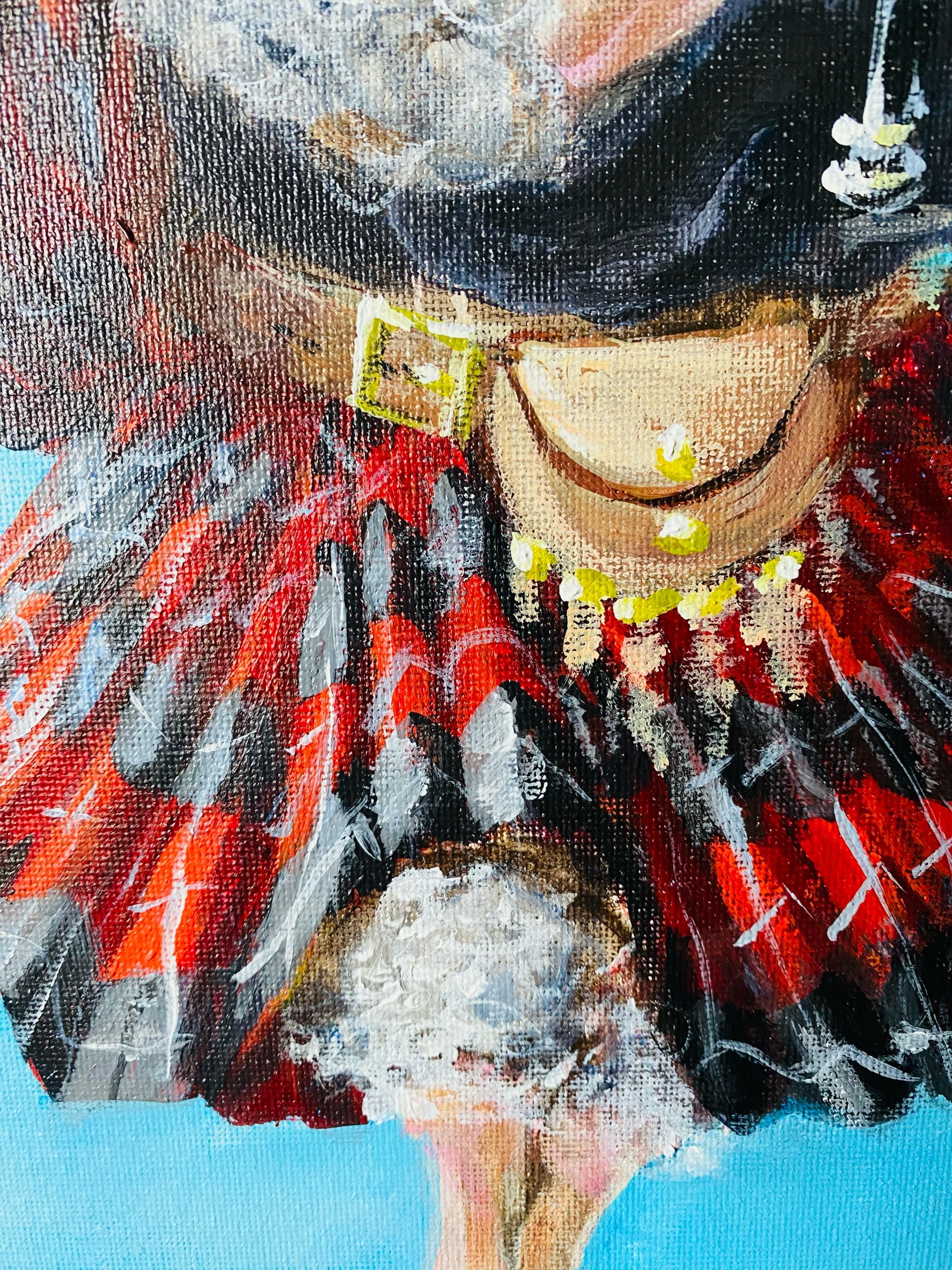 Kilt Tartan on Pied Piper Painting