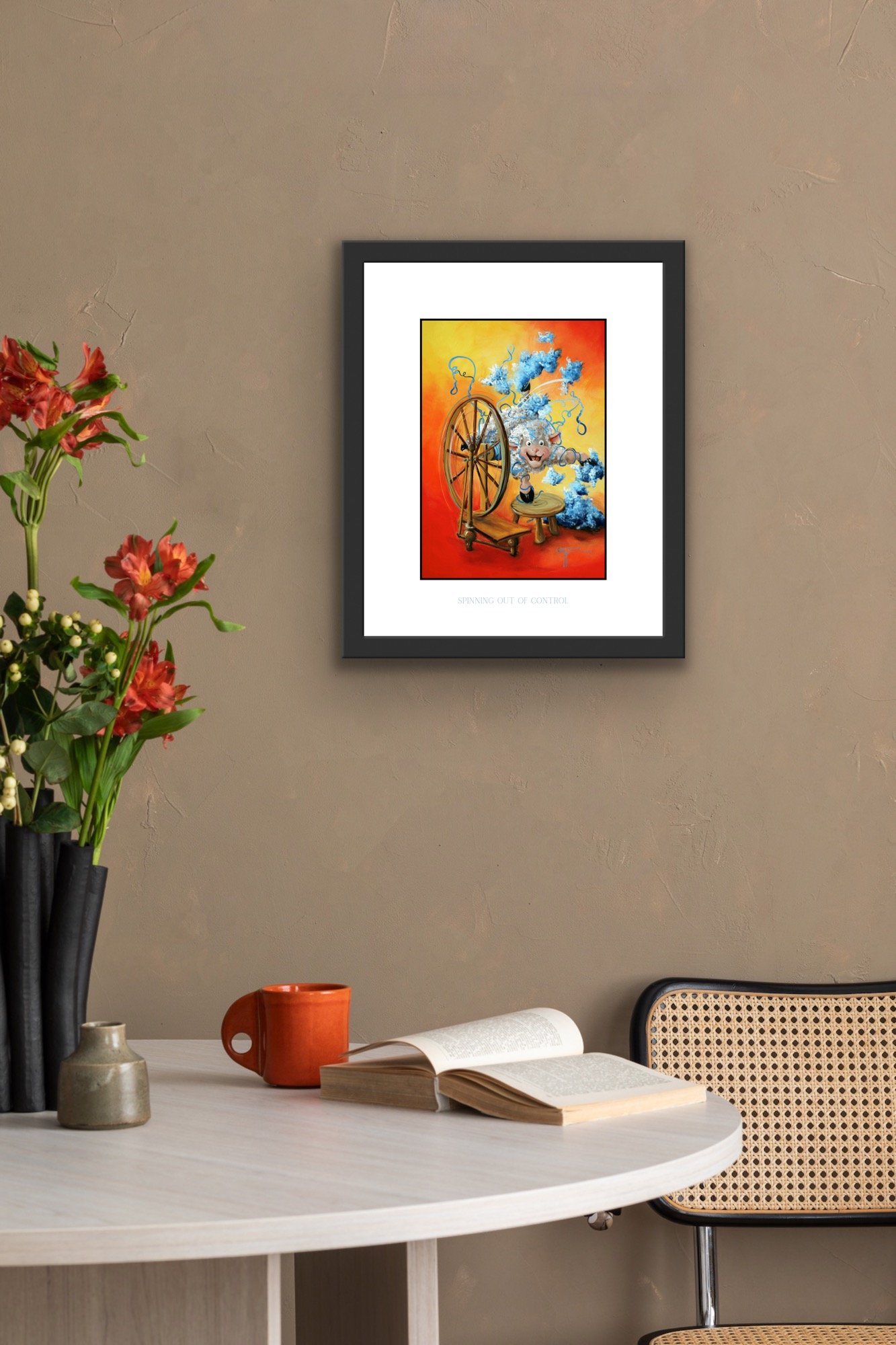 Spinning Out of Control Print Medium