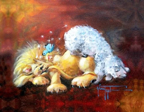 Lion And Lamb Nursery Print.jpg